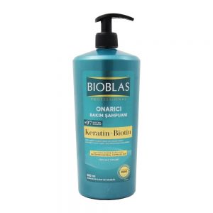 شامپو ترمیم کننده مو Bioblas مدل Keratin And Biotin حاوی کراتین و بیوتن حجم 900 میل